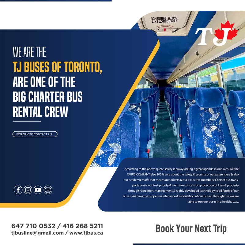 Charter Bus Rental | Coach Bus Rental Toronto Booking Open